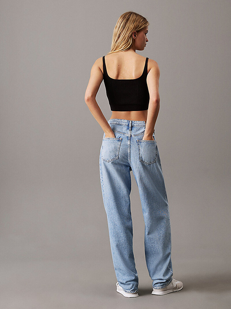 Calvin Klein Siyah Renkli Kadın Woven Label Tank Top