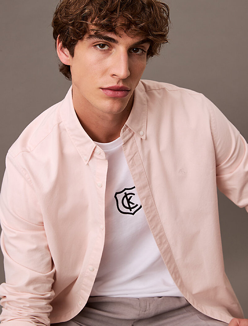 Calvin Klein Beyaz Renkli Erkek CK T-shirt