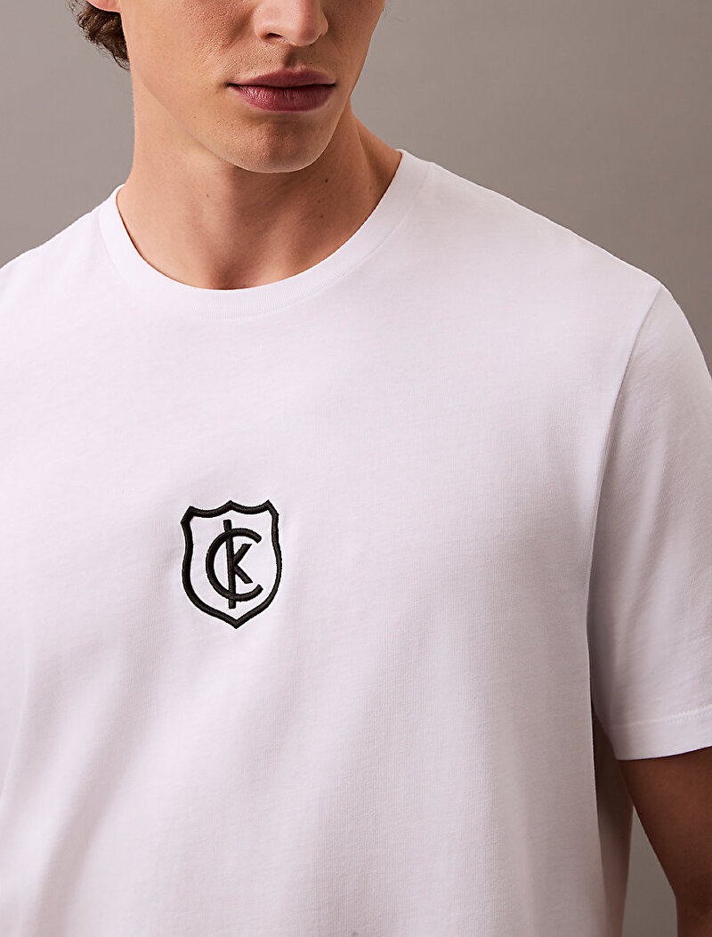 Calvin Klein Beyaz Renkli Erkek CK T-shirt