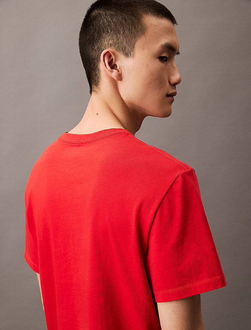 Calvin Klein Kırmızı Renkli Erkek Sport Logo Classic T-shirt