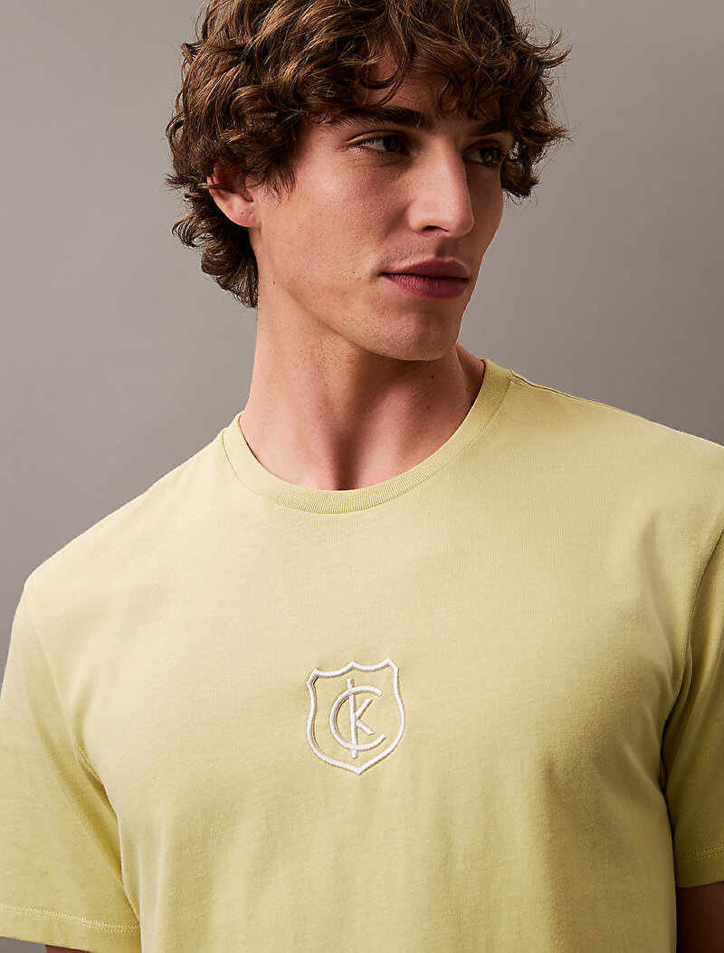 Calvin Klein Sarı Renkli Erkek CK T-shirt