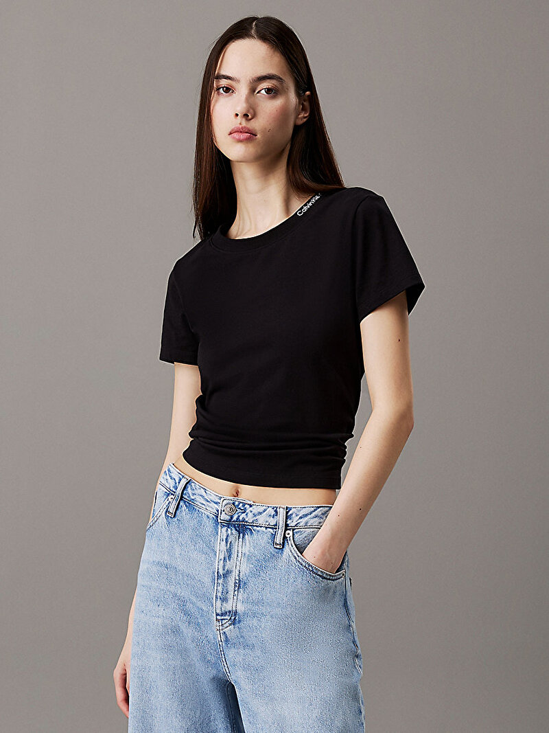Kadın Logo Neckline T-shirt