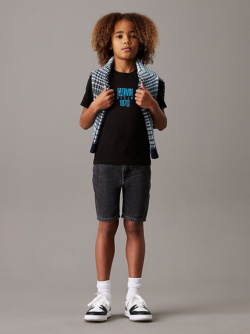 Calvin Klein Siyah Renkli Erkek Çocuk Good Level Regular T-shirt