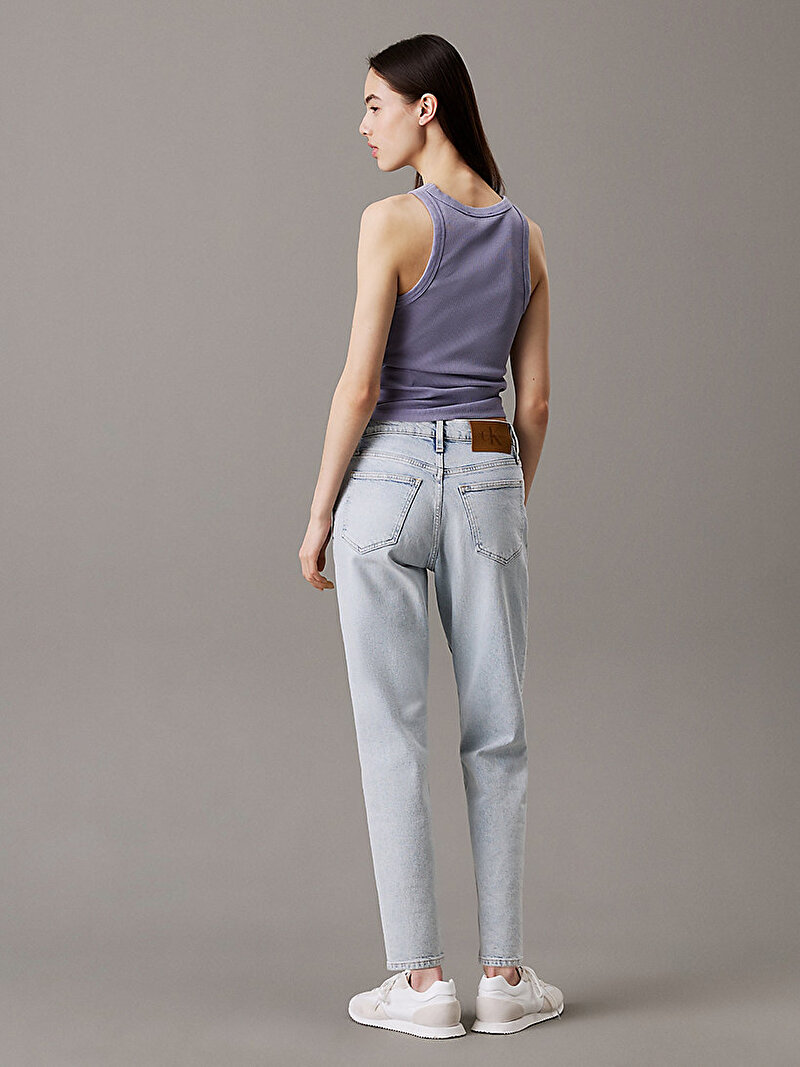Calvin Klein Mavi Renkli Kadın Mom Jean Pantolon
