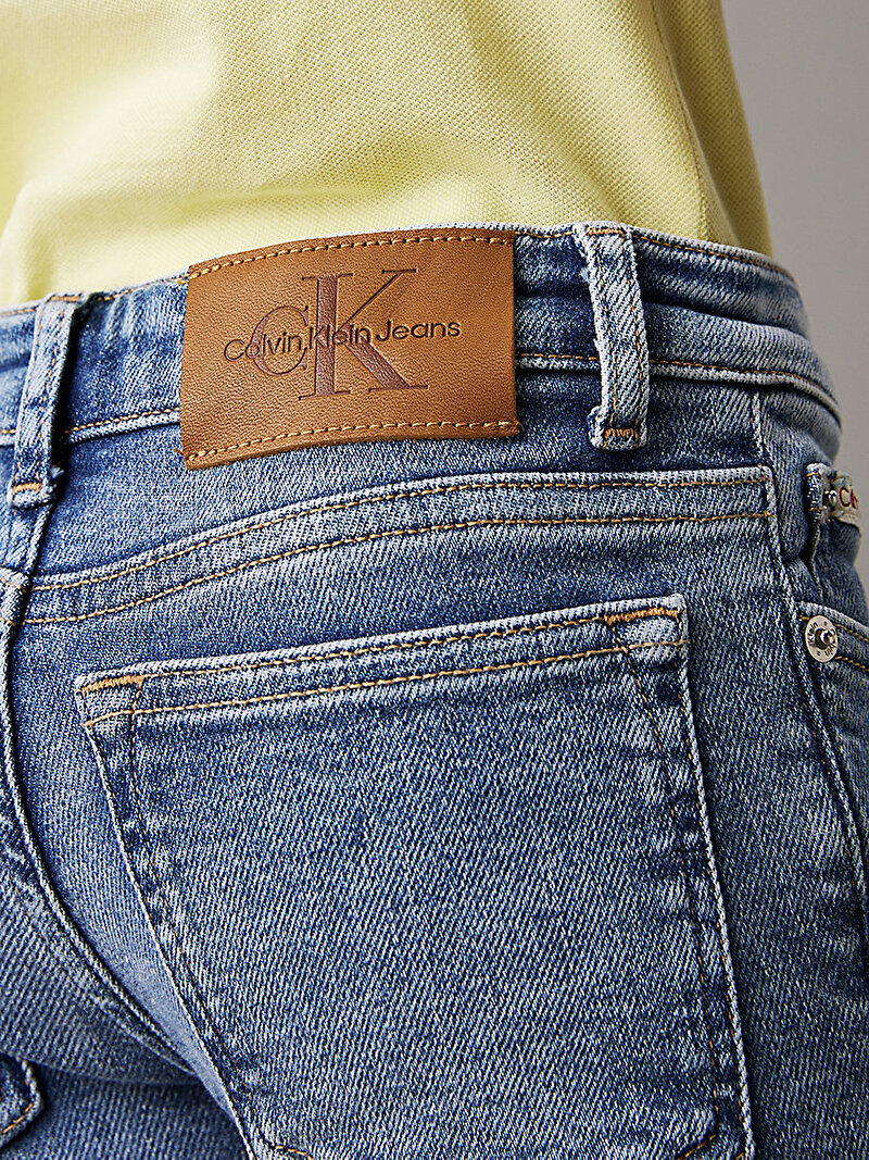 Calvin Klein Mavi Renkli Kız Çocuk Essential Flare Blue Jean Pantolon