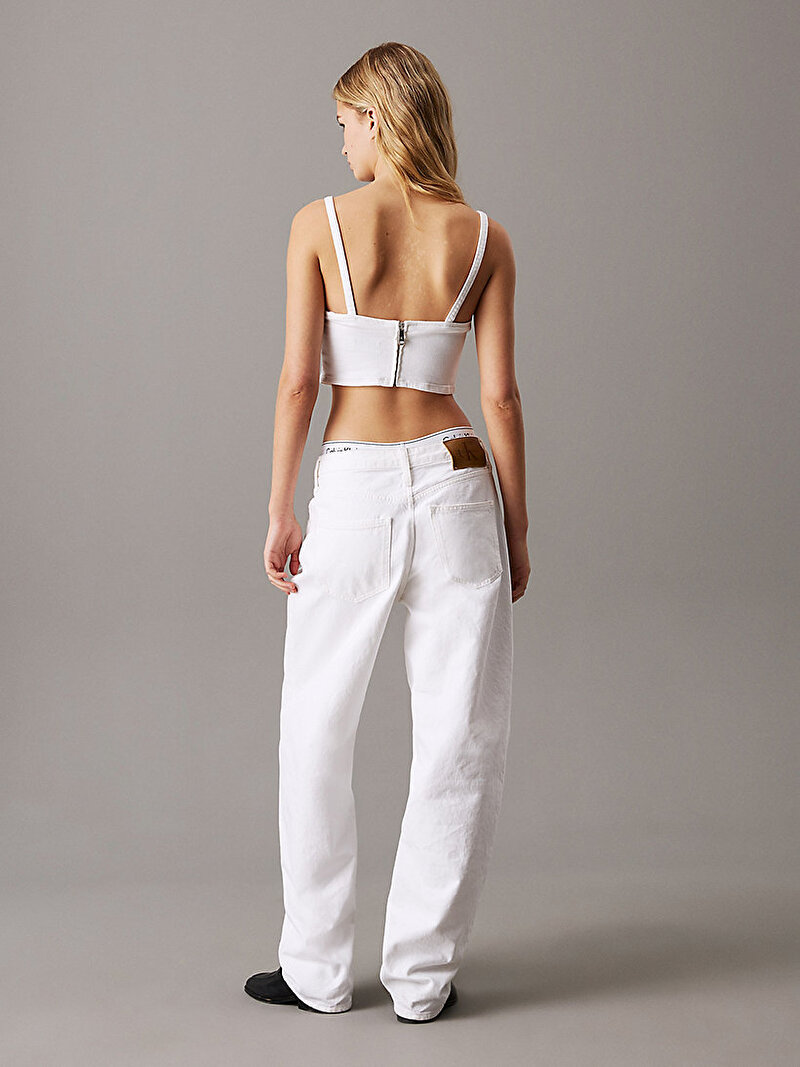 Calvin Klein Beyaz Renkli Kadın Denim Bralet