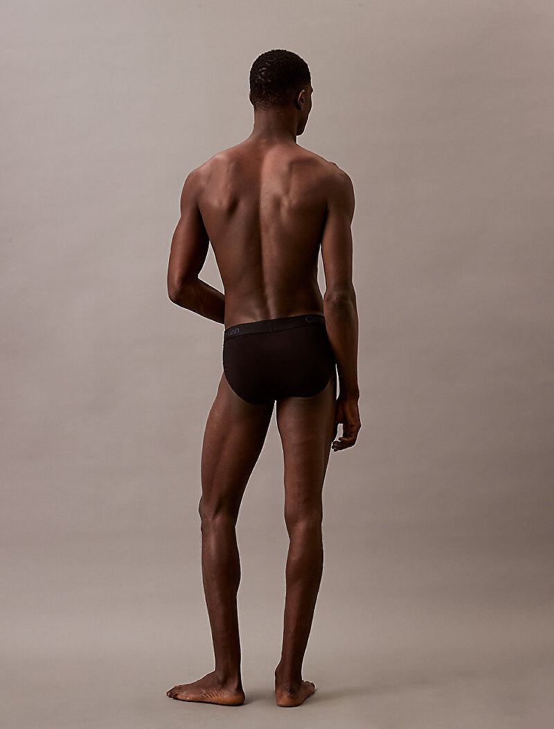 Calvin Klein Siyah Renkli Erkek Hip Brief 3'lü Paket Slip Külot Seti