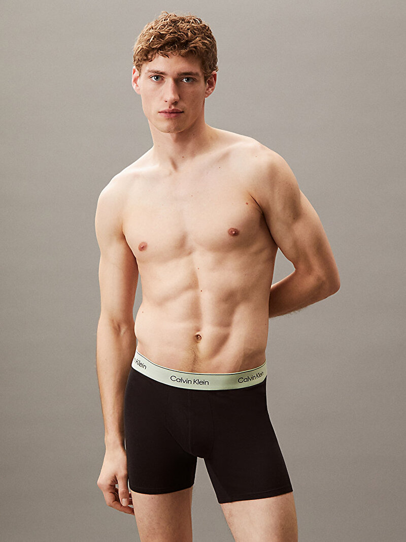 Calvin Klein Siyah Renkli Erkek 3'lü Paket Boxer Brief Seti