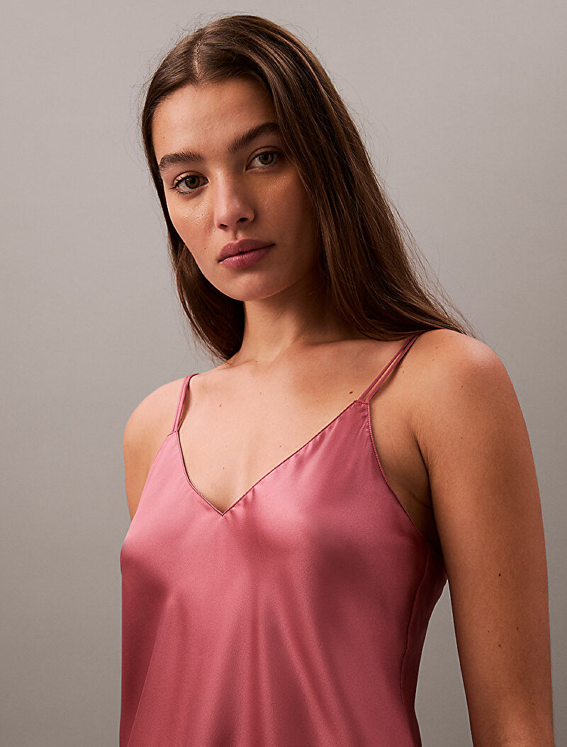 Calvin Klein Pembe Renkli Kadın Saten Bluz