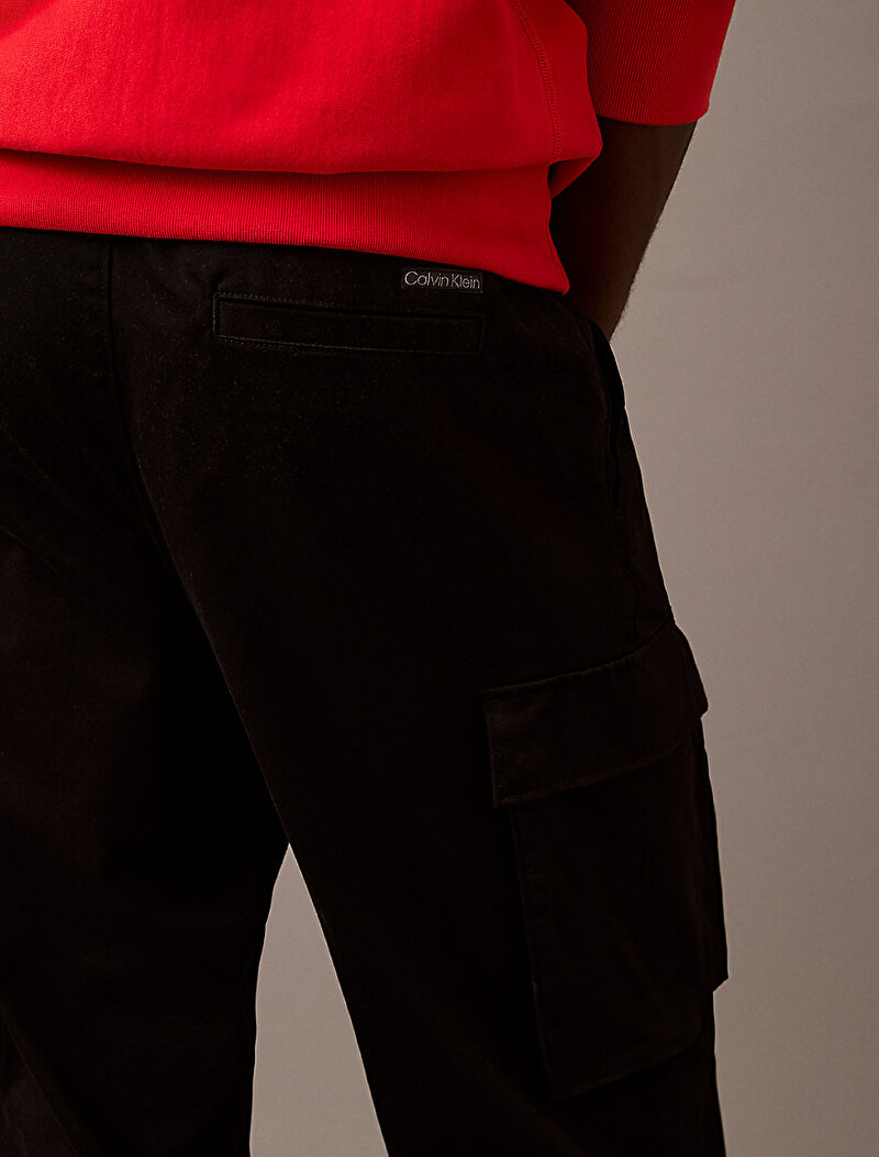 Calvin Klein Siyah Renkli Erkek Pull On Straight Pantolon