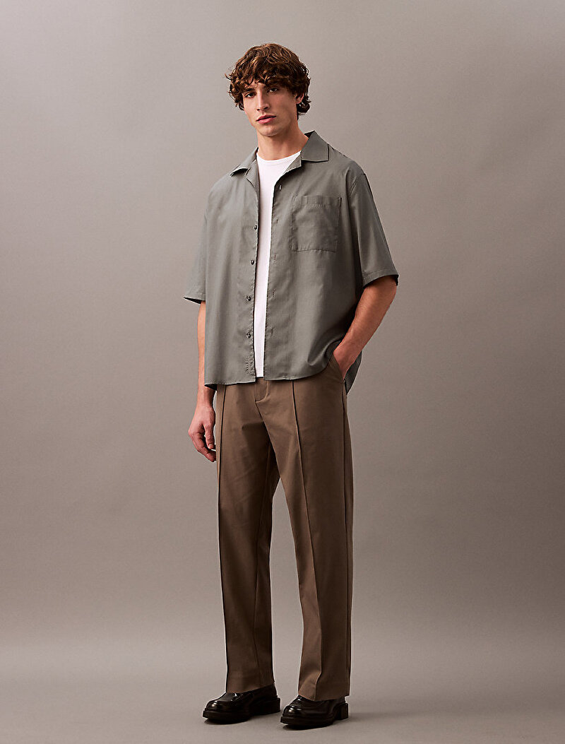 Calvin Klein Kahverengi Renkli Erkek Tech Stretch Cotton Pantolon