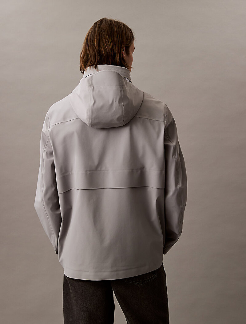 Calvin Klein Gri Renkli Erkek Nylon Tech Duffel Ceket