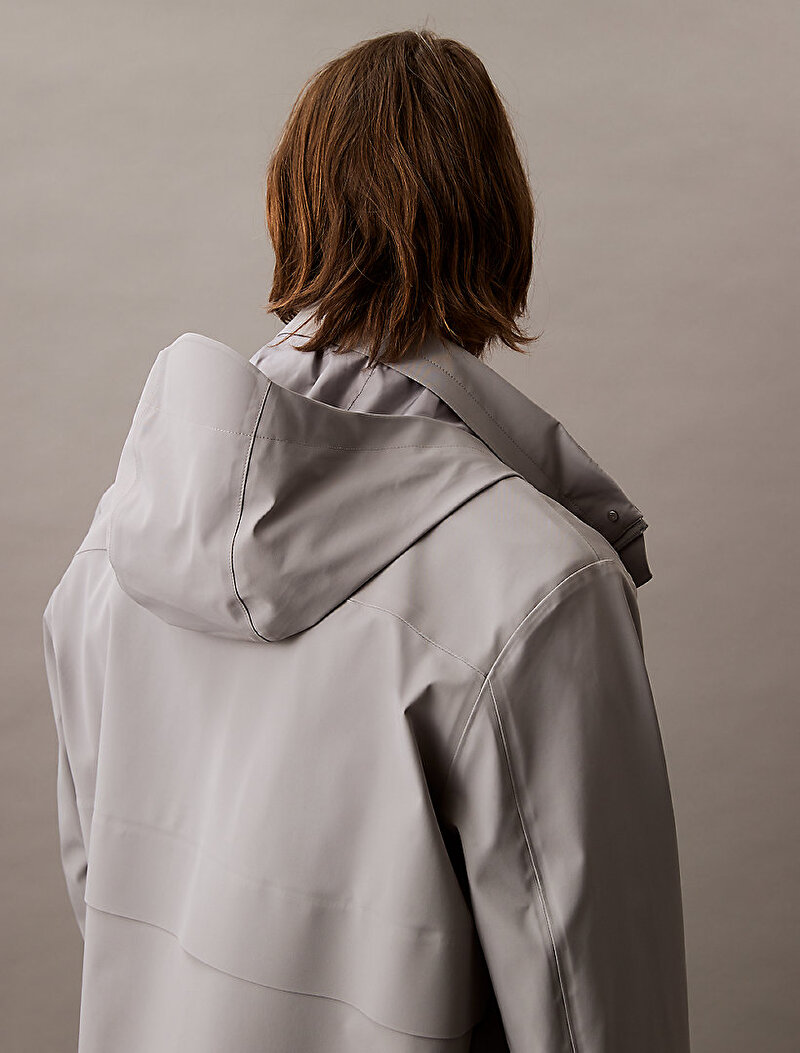 Calvin Klein Gri Renkli Erkek Nylon Tech Duffel Ceket