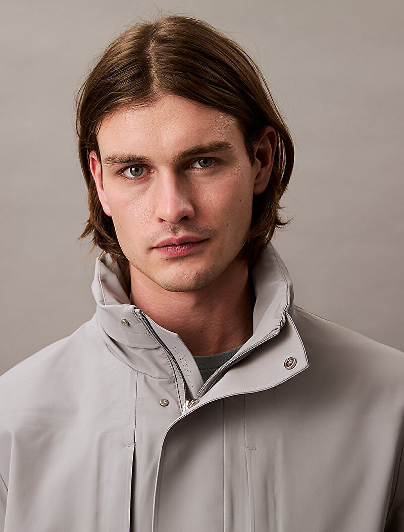 Calvin Klein Gri Renkli Erkek Nylon Tech Duffel Ceket