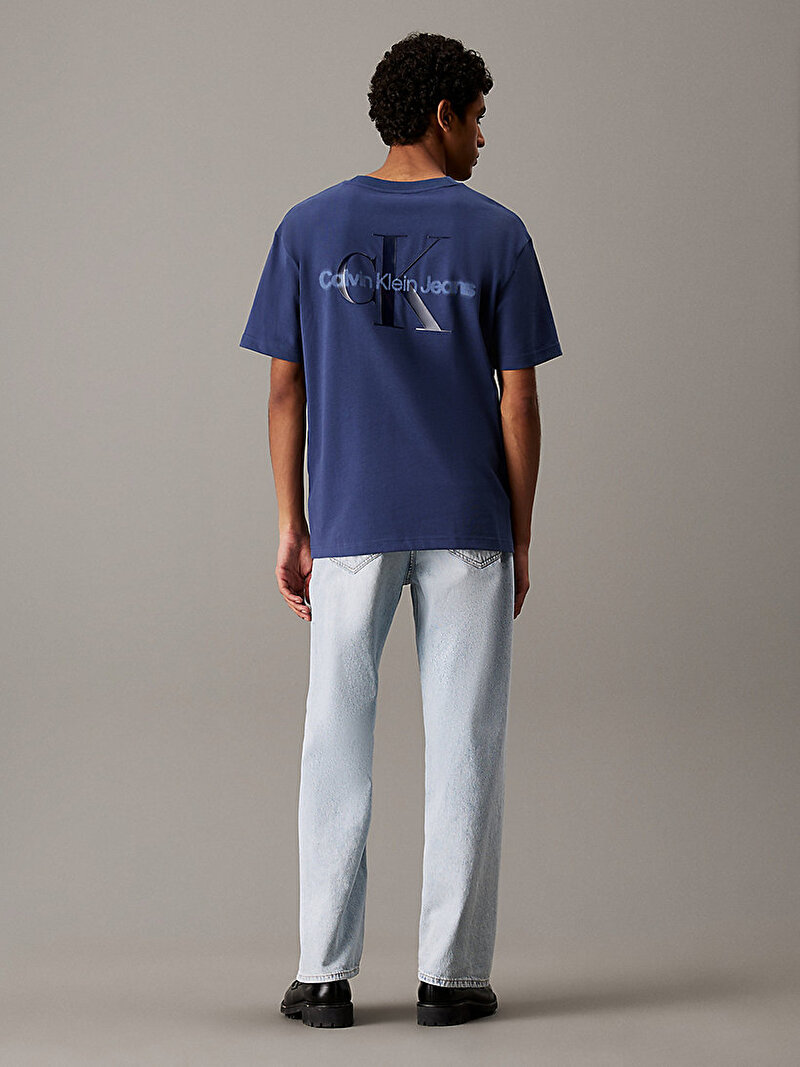 Calvin Klein Mavi Renkli Erkek Liquid CK T-shirt