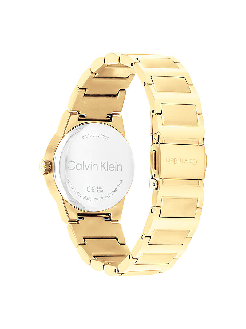 Calvin Klein Gold Renkli Kadın Ck Linear Elegance Saat