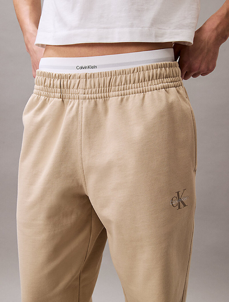 Calvin Klein Bej Renkli Kadın Monologo French Eşofman Altı