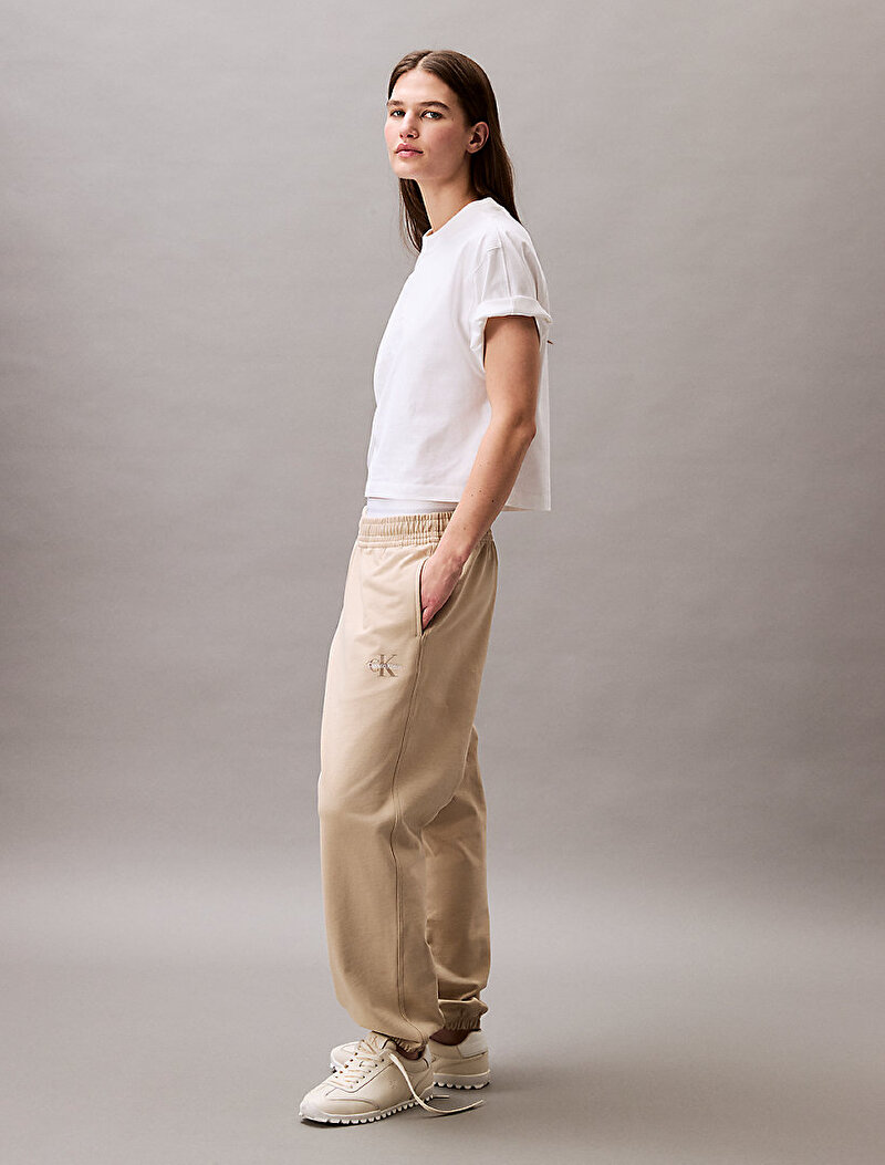 Calvin Klein Bej Renkli Kadın Monologo French Eşofman Altı