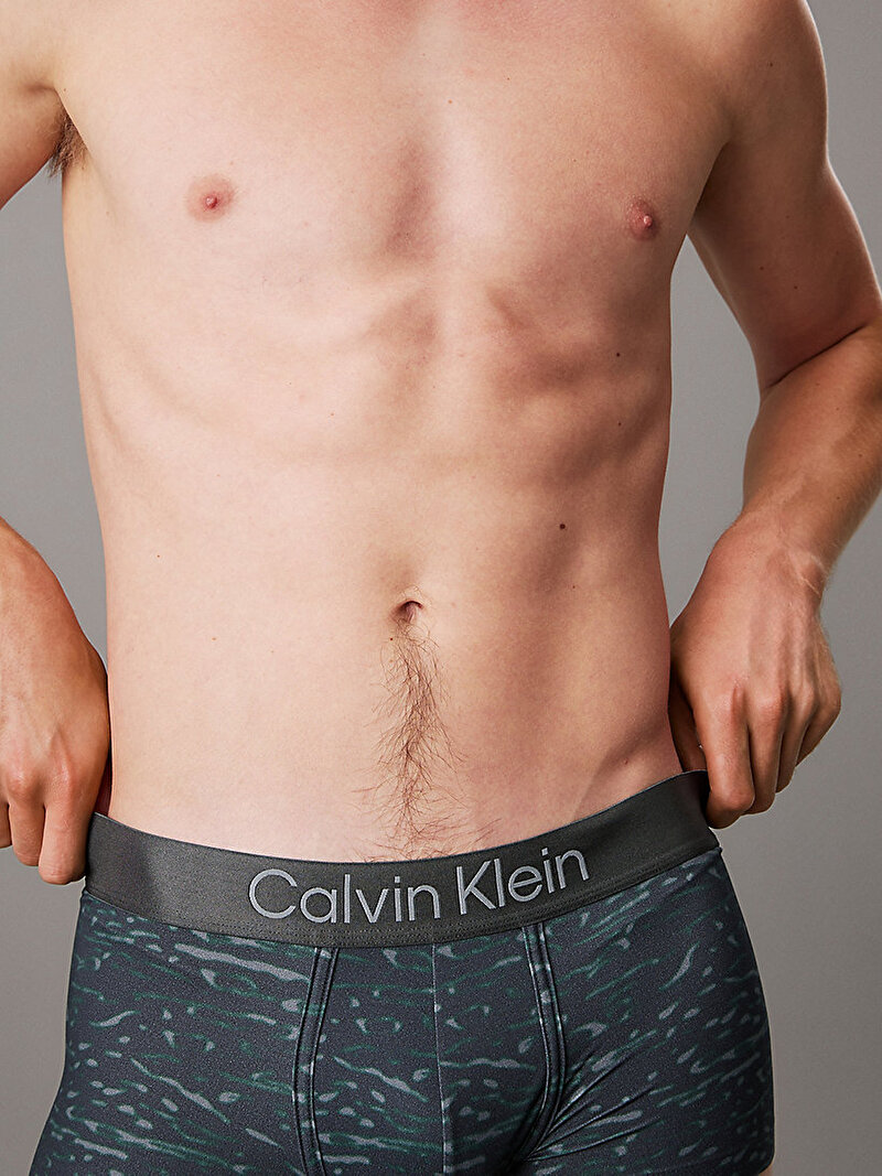 Calvin Klein Gri Renkli Erkek Low Rise Trunk Boxer