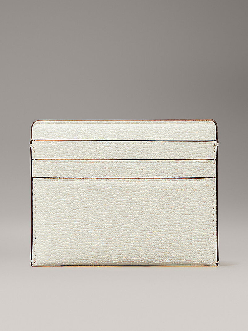 Calvin Klein Beyaz Renkli Kadın Minimal Monogram Kartlık