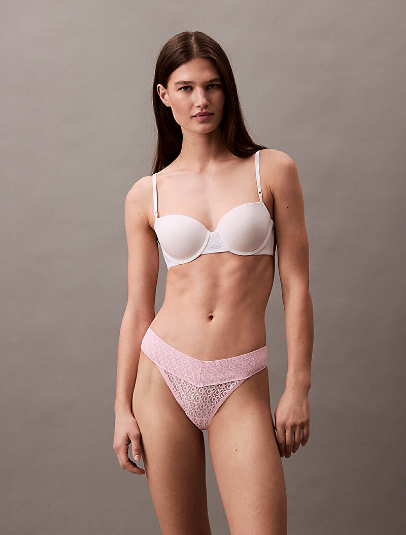 Calvin Klein Pembe Renkli Kadın Low Rise Tanga