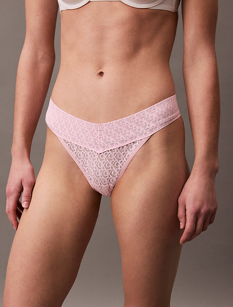 Calvin Klein Pembe Renkli Kadın Low Rise Tanga