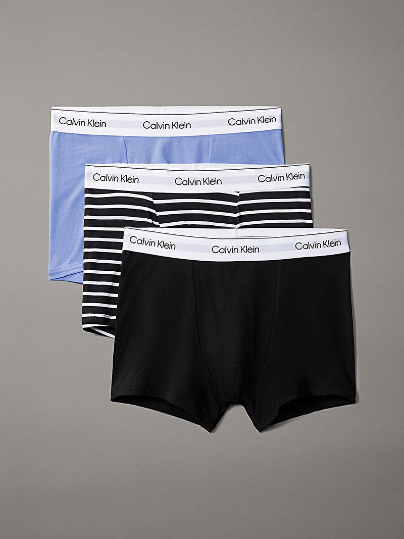 Calvin Klein Çok renkli Renkli Erkek 3'Lü Paket Relaxed Trunk Boxer Seti
