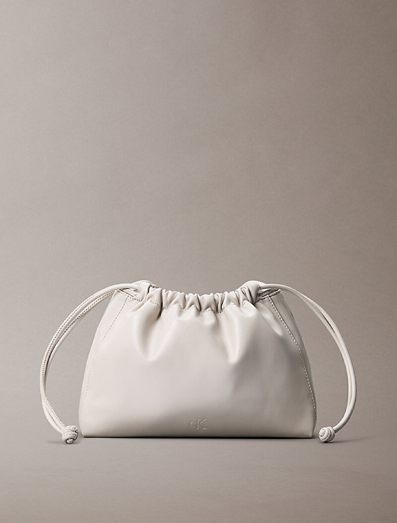 Calvin Klein Bej Renkli Kadın Drawstring Çapraz Çanta