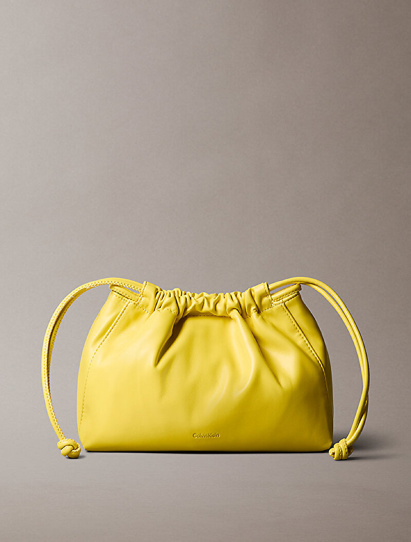 Calvin Klein Sarı Renkli Kadın Drawstring Çapraz Çanta