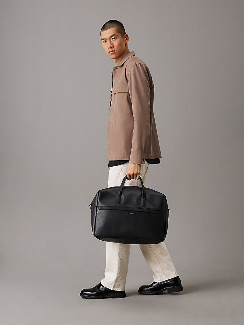 Calvin Klein Siyah Renkli Erkek CK Must Weekender Seyahat Çantası