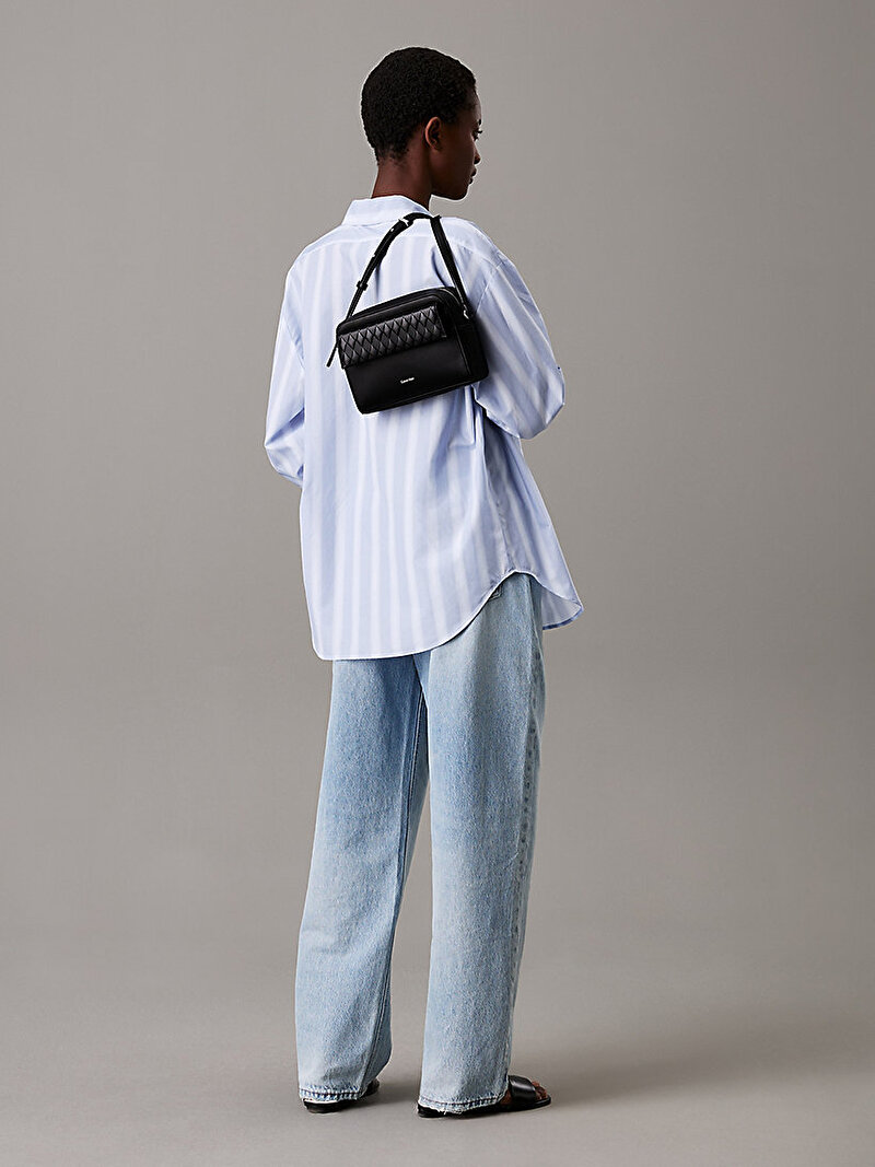 Calvin Klein Siyah Renkli Kadın Mini Quilt Camera Çanta