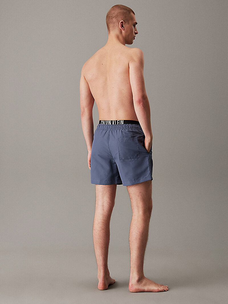Calvin Klein Gri Renkli Erkek Medium Double Deniz Şortu