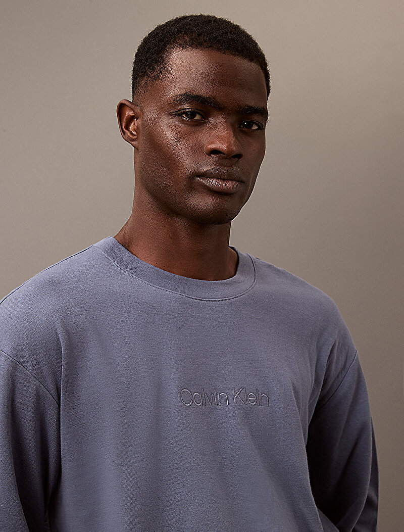 Calvin Klein Gri Renkli Erkek Sweatshirt