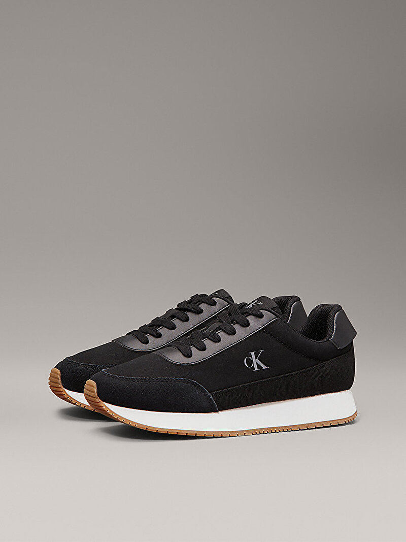 Calvin Klein Siyah Renkli Kadın Retro Runner Low Sneaker