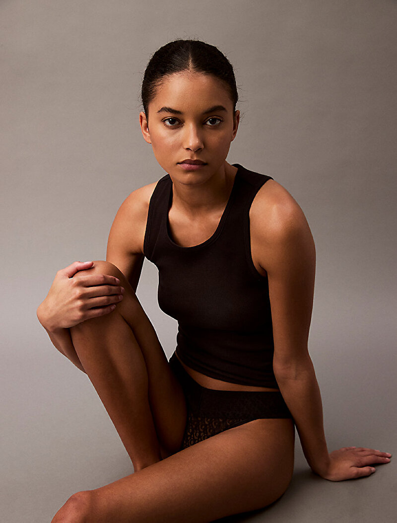 Calvin Klein Siyah Renkli Kadın Low Rise Tanga