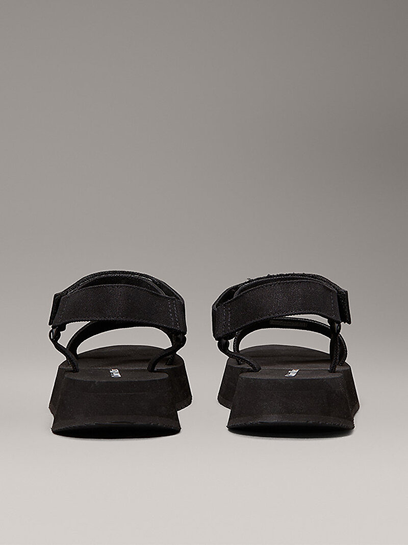 Calvin Klein Siyah Renkli Kadın Sandal Velcro Webbin Sandalet