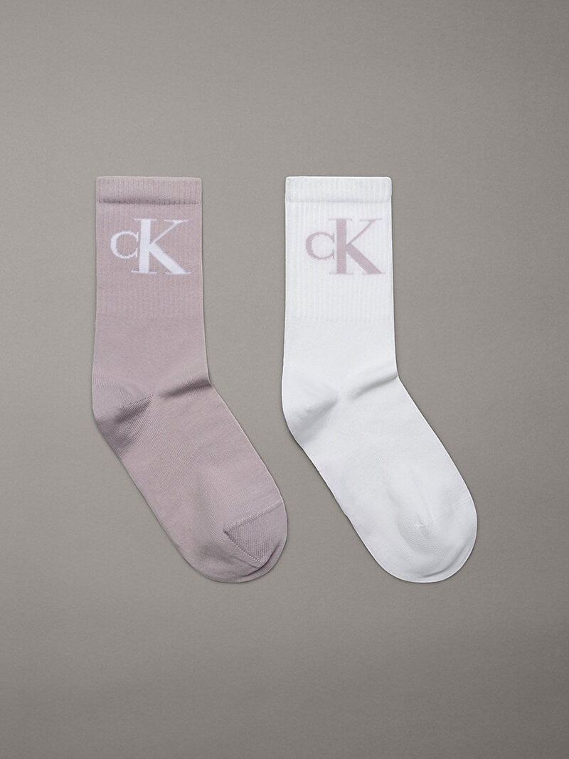 Calvin Klein Çok renkli Renkli Kadın 2'Li Paket Çorap
