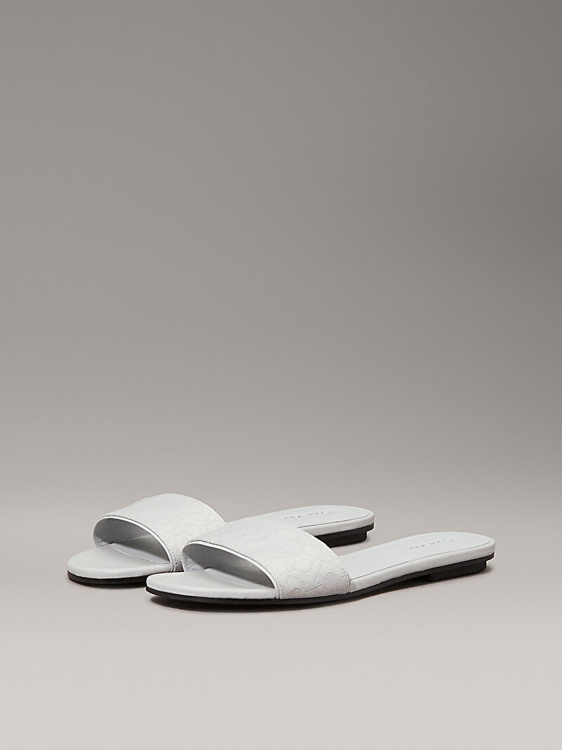 Calvin Klein Gri Renkli Kadın Flat Terlik