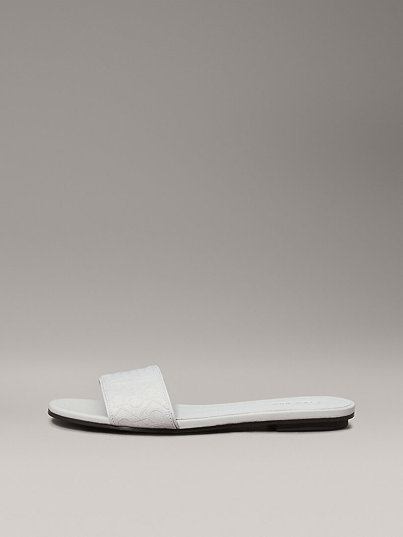 Calvin Klein Gri Renkli Kadın Flat Terlik