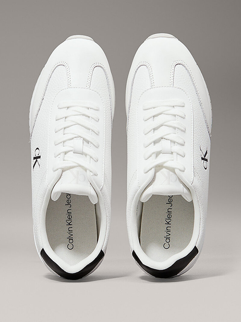 Calvin Klein Beyaz Renkli Erkek Runner Laceup Sneaker