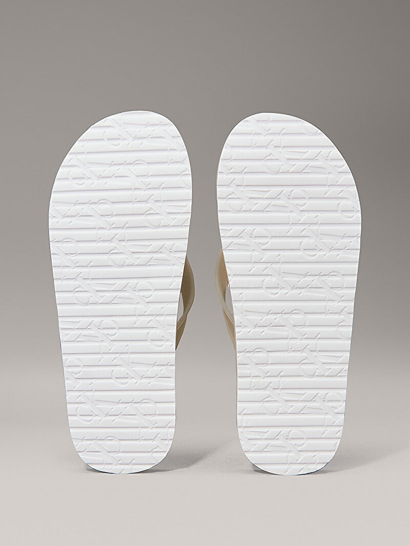 Calvin Klein Bej Renkli Erkek Plaj Terliği