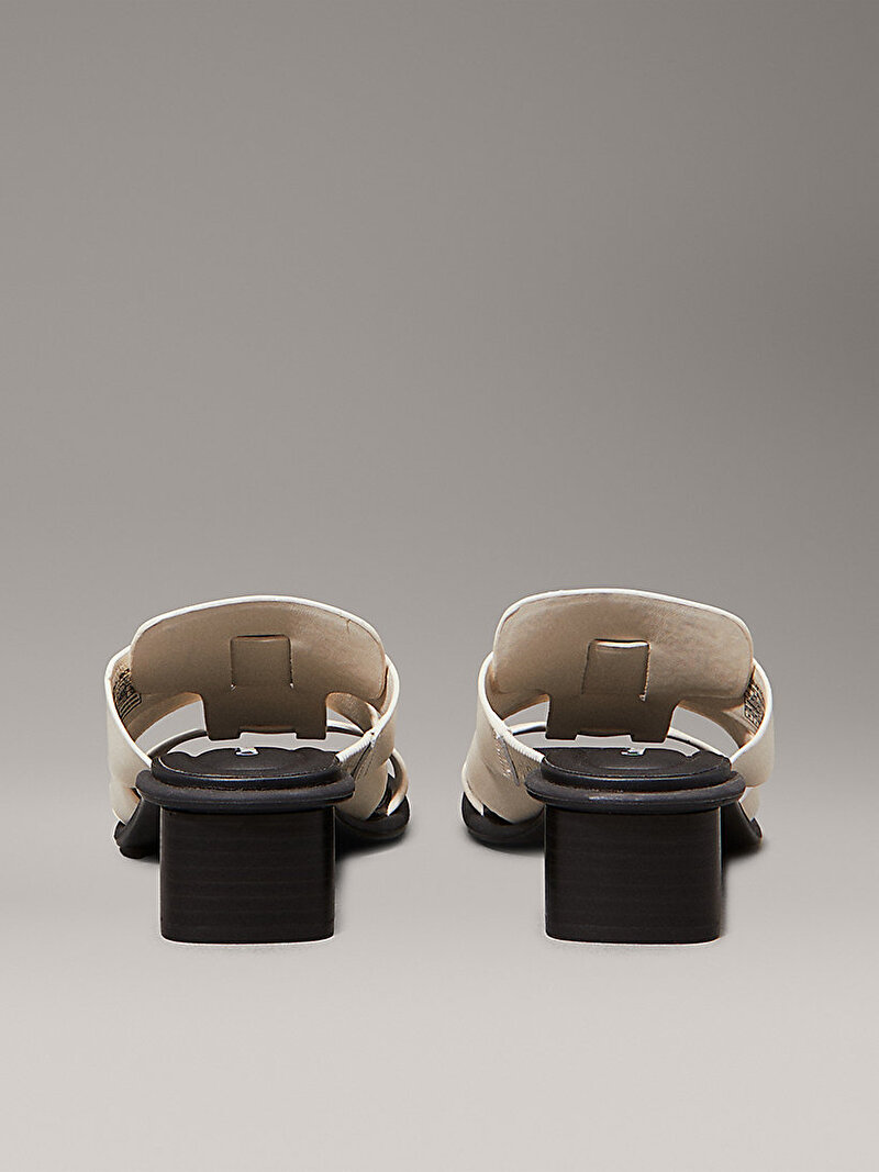 Calvin Klein Beyaz Renkli Kadın Topuklu Terlik