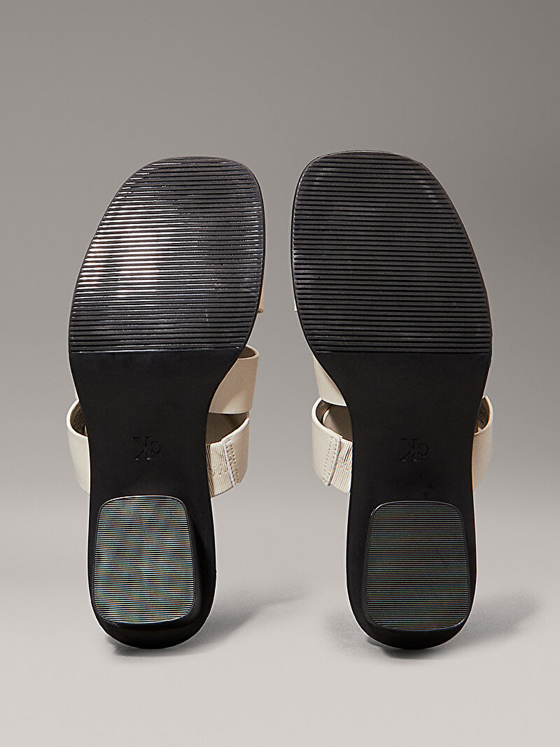 Calvin Klein Beyaz Renkli Kadın Topuklu Terlik