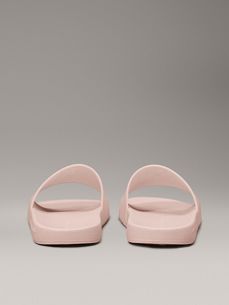 Calvin Klein Pembe Renkli Kadın Monogrom Plaj Terliği