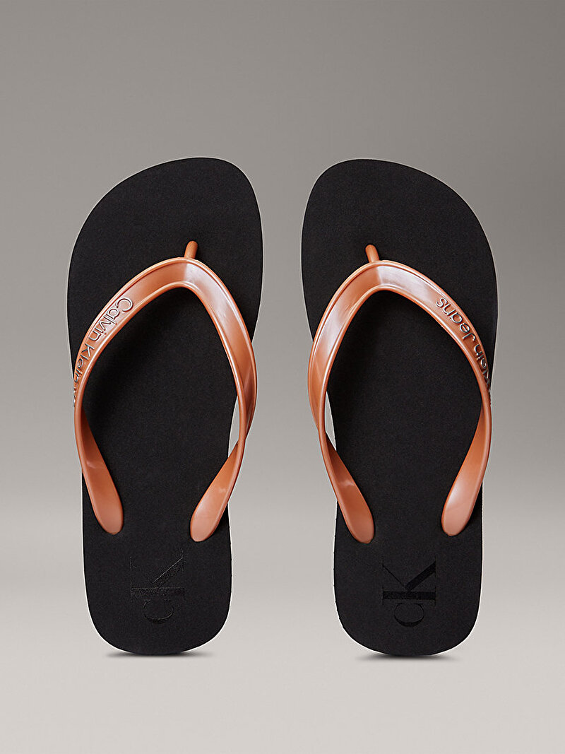 Calvin Klein Pembe Renkli Kadın Plaj Terliği