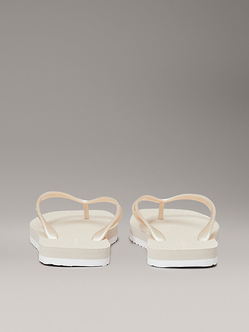 Calvin Klein Bej Renkli Kadın Plaj Terliği