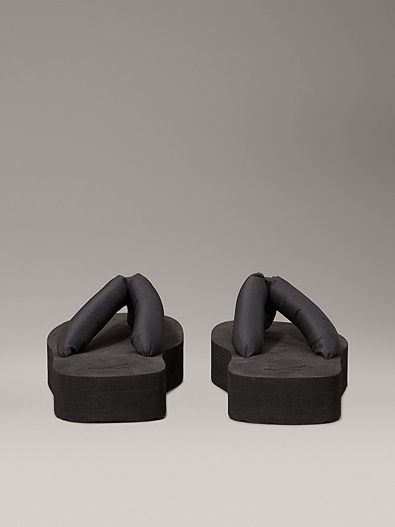 Calvin Klein Siyah Renkli Kadın Flatform Plaj Terliği