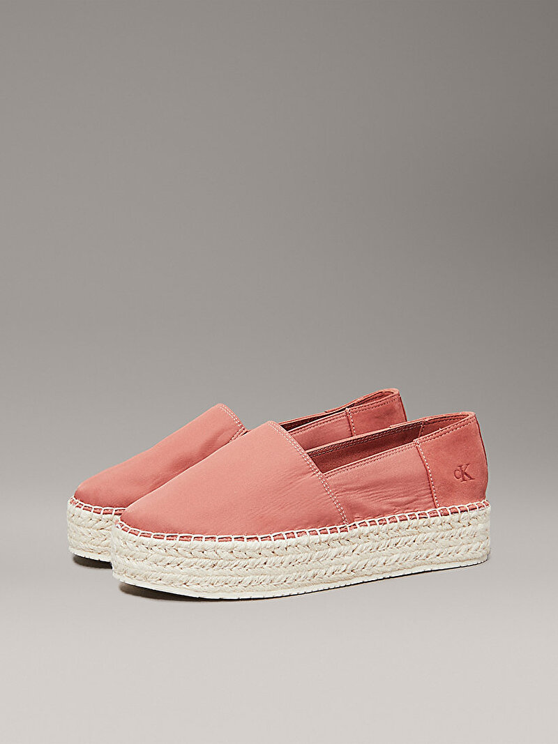 Calvin Klein Pembe Renkli Kadın Flatform Espadril