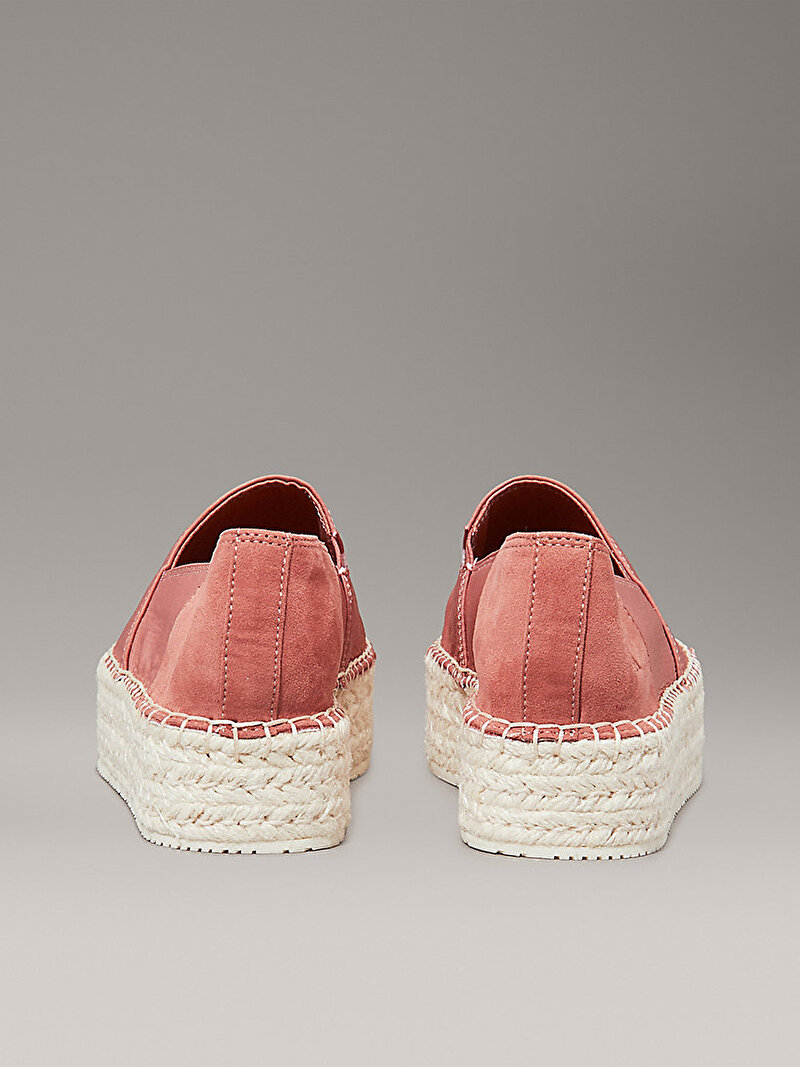 Calvin Klein Pembe Renkli Kadın Flatform Espadril