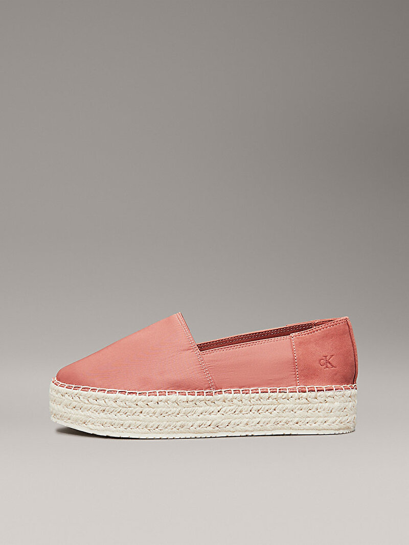 Calvin Klein Pembe Renkli Kadın Flatform Espadril